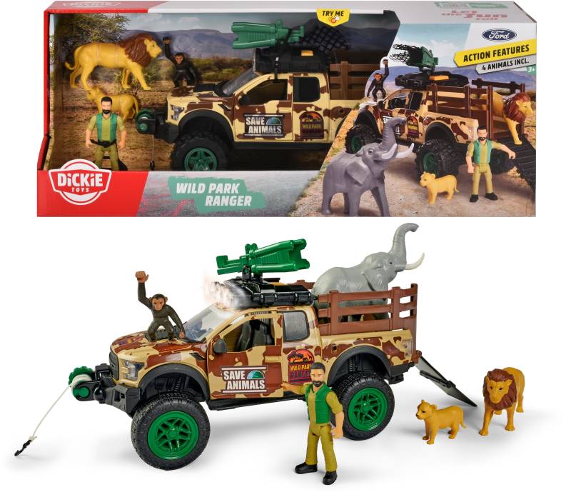 Dickie Toys Spielzeug-Auto »Wild Park Ranger-Set«, mit Licht und Sound von Dickie Toys