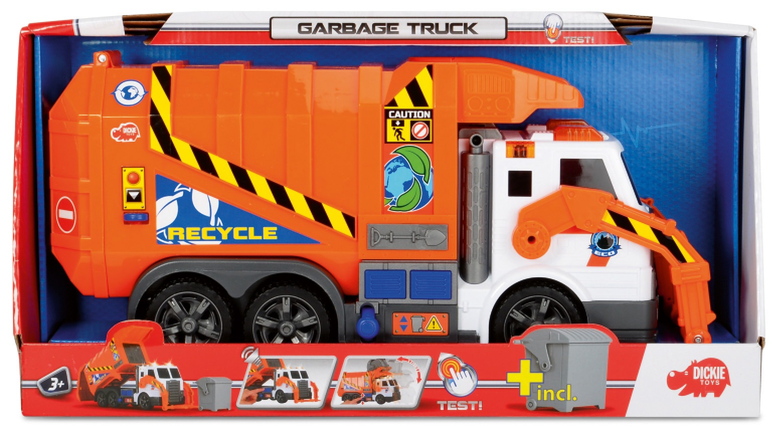 Dickie Toys Spielzeug-Müllwagen »Action Series Garbage Truck«, mit Licht und Sound Dickie Toys Spielzeug-Müllwagen »Action Series Garbage Truck«, mit Licht und Sound von Dickie Toys