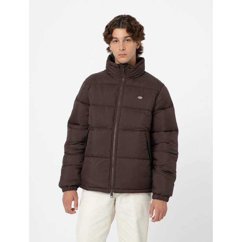 Daunenjacke Ohne Kapuze Herren Braun L von Dickies