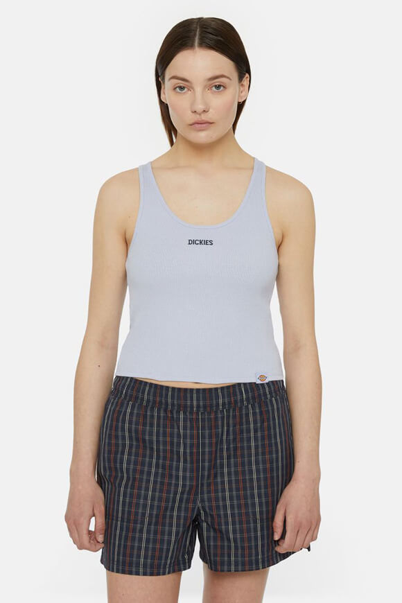 Dickies Geripptes Crop Tanktop | Cosmic Sky | Damen  | M von Dickies