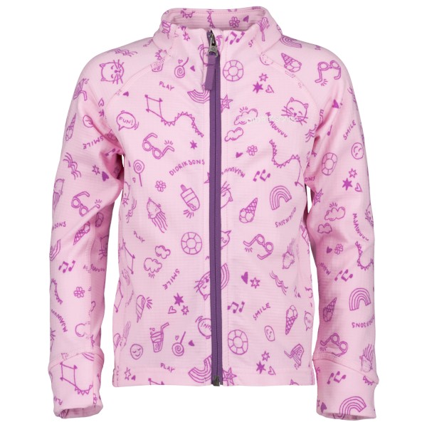 Didriksons - Kid's Jadis Full Zip - Fleecejacke Gr 80 rosa von Didriksons