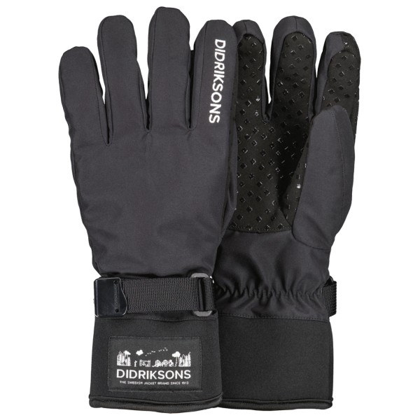 Didriksons - Kid's Lovas Five Finger Glove 2 - Handschuhe Gr 4;5;7 grau/schwarz von Didriksons