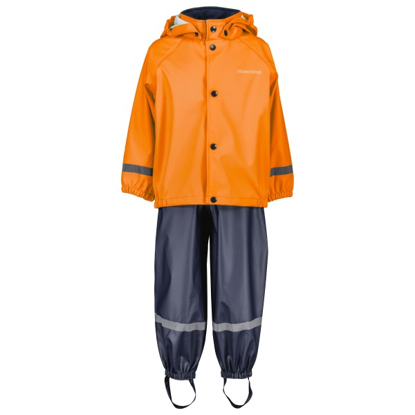 Didriksons - Kid's Slaskeman Set 2 - Regenjacke Gr 100 orange von Didriksons