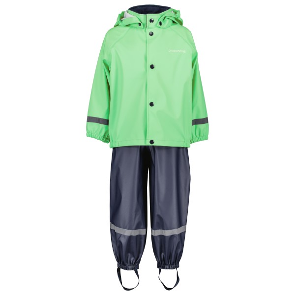 Didriksons - Kid's Slaskeman Set 2 - Regenjacke Gr 90 grün von Didriksons