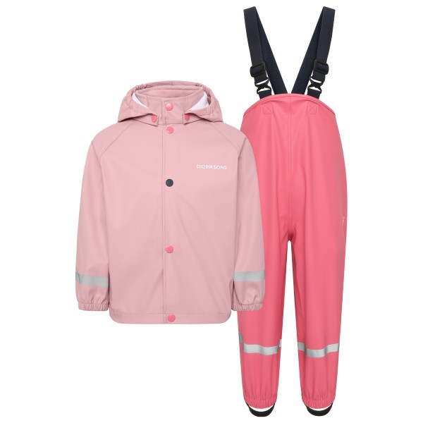 Didriksons - Kid's Slaskeman Set 2 - Regenjacke Gr 90 rosa von Didriksons