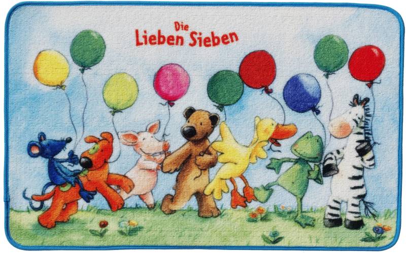 Die Lieben Sieben Fussmatte »LS-204«, rechteckig, Schmutzfangmatte, rutschhemmend beschichtet, Kinderzimmer von Die Lieben Sieben