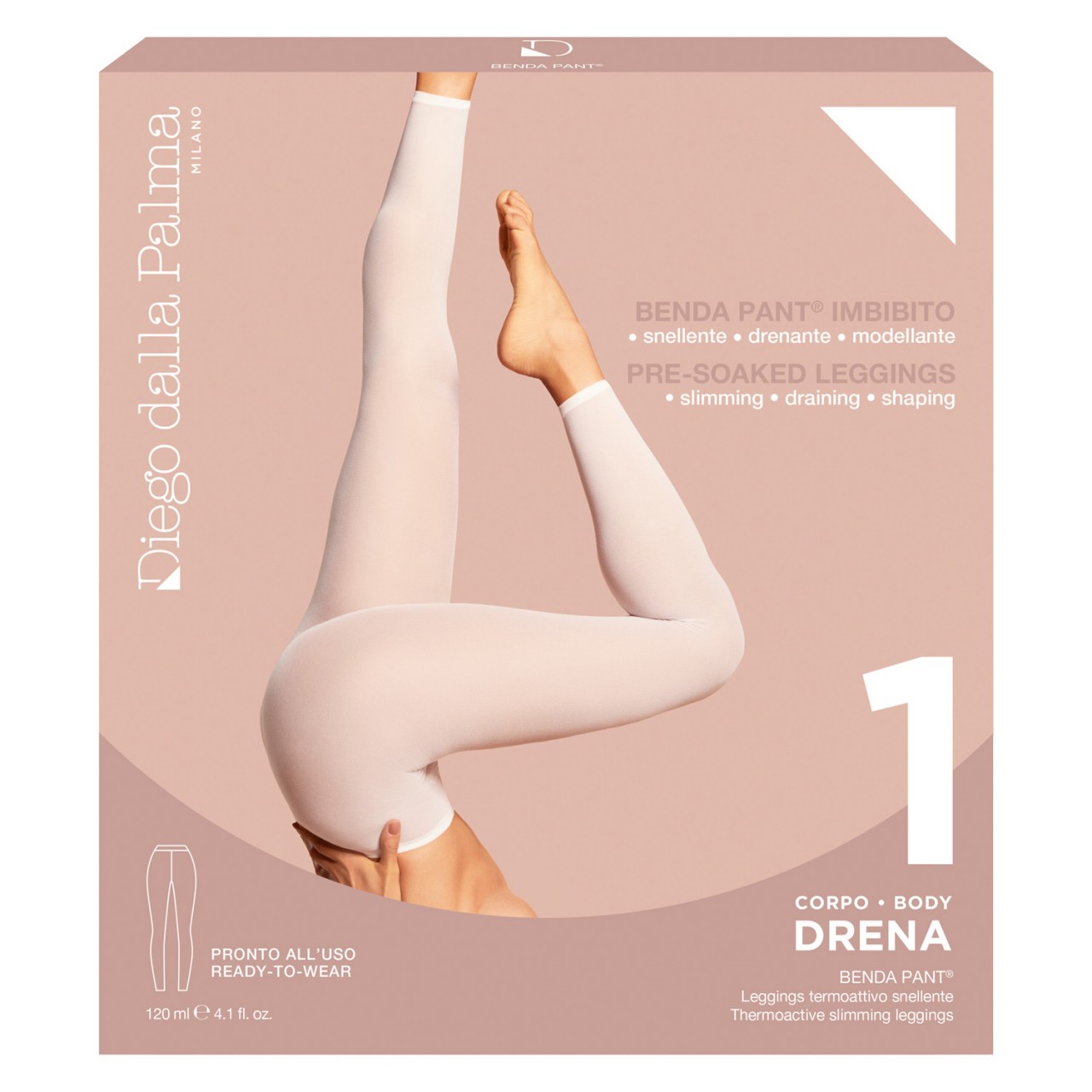 Diego dalla Palma - 1. DRENA BENDA PANT Thermoactive slimming leggings Kit von Diego dalla Palma