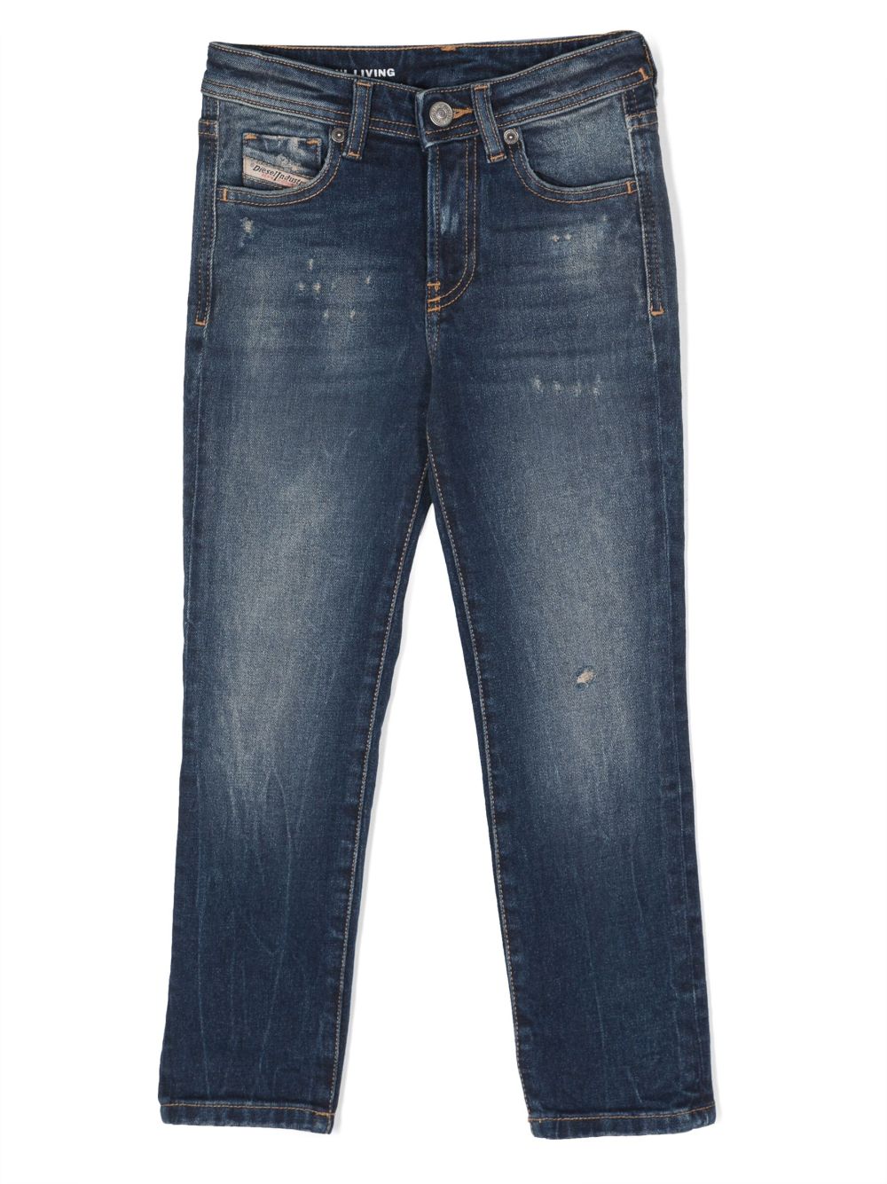 Diesel Kids 2004-J mid-rise tapered-leg jeans - Blue von Diesel Kids