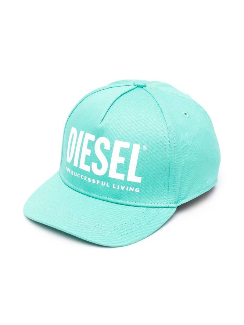 Diesel Kids Folly logo-print baseball cap - Green von Diesel Kids