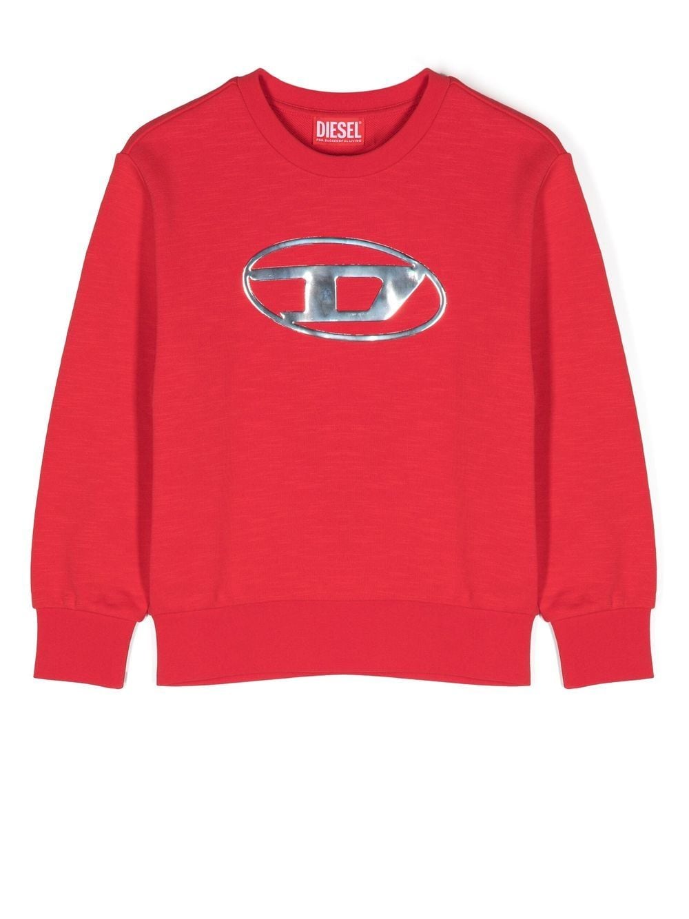Diesel Kids Joey logo-embossed sweatshirt - Red