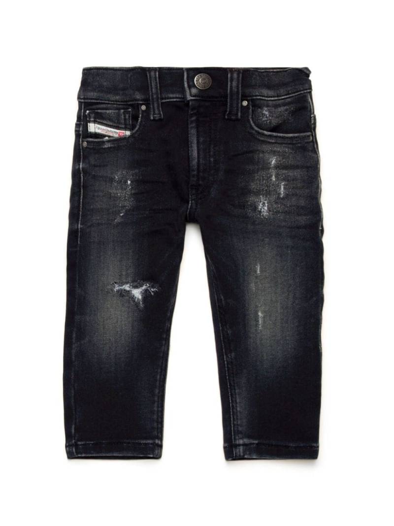 Diesel Kids JoggJeans® ripped-detail jeans - Black von Diesel Kids