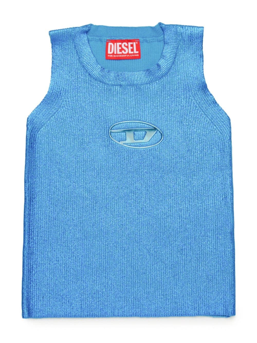 Diesel Kids Oval D logo cotton vest - Blue von Diesel Kids