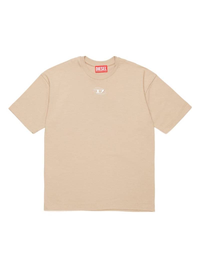 Diesel Kids Oval D branded T-shirt - Neutrals von Diesel Kids