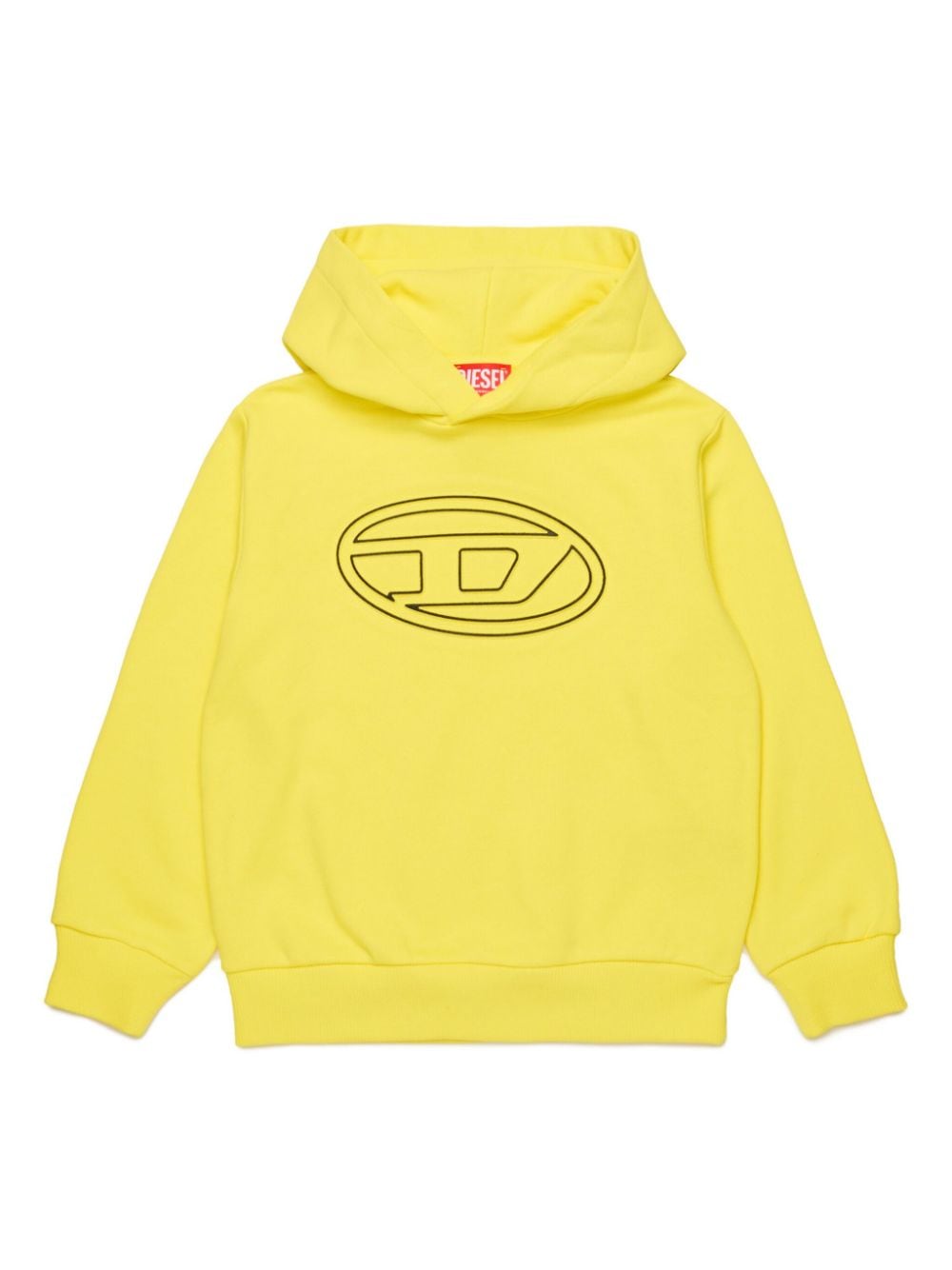 Diesel Kids Oval D branded hooded sweatshirt - Yellow von Diesel Kids