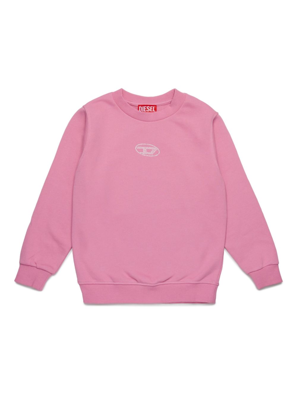 Diesel Kids Oval D cotton sweatshirt - Pink von Diesel Kids