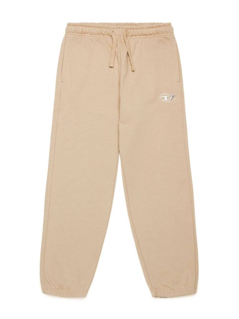 Diesel Kids Oval D-embroidered track pants - Neutrals von Diesel Kids