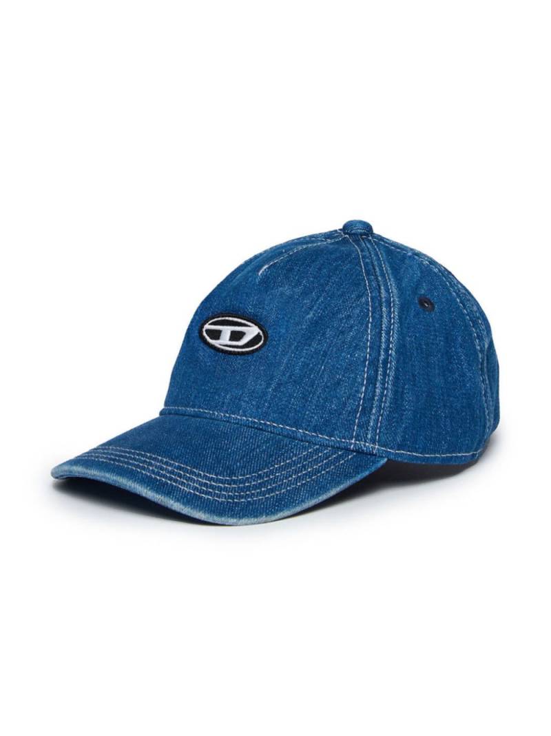 Diesel Kids Oval D logo-embroidered denim cap - Blue von Diesel Kids