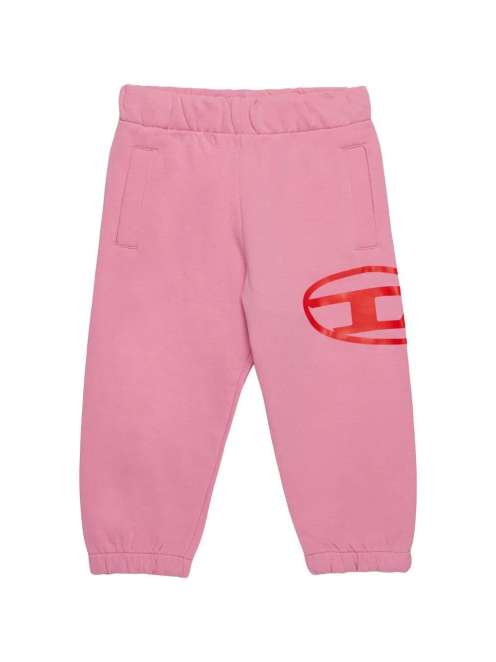 Diesel Kids Oval-D logo joggers - Pink von Diesel Kids