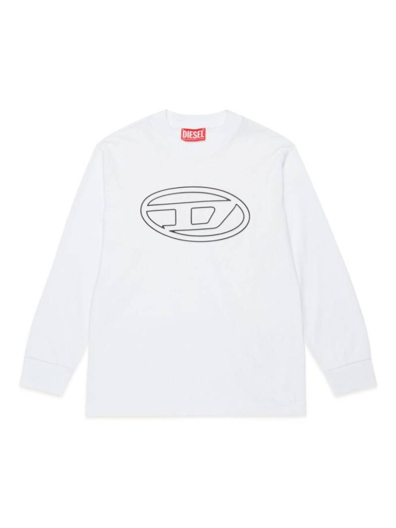 Diesel Kids Oval D logo-print T-shirt - White von Diesel Kids