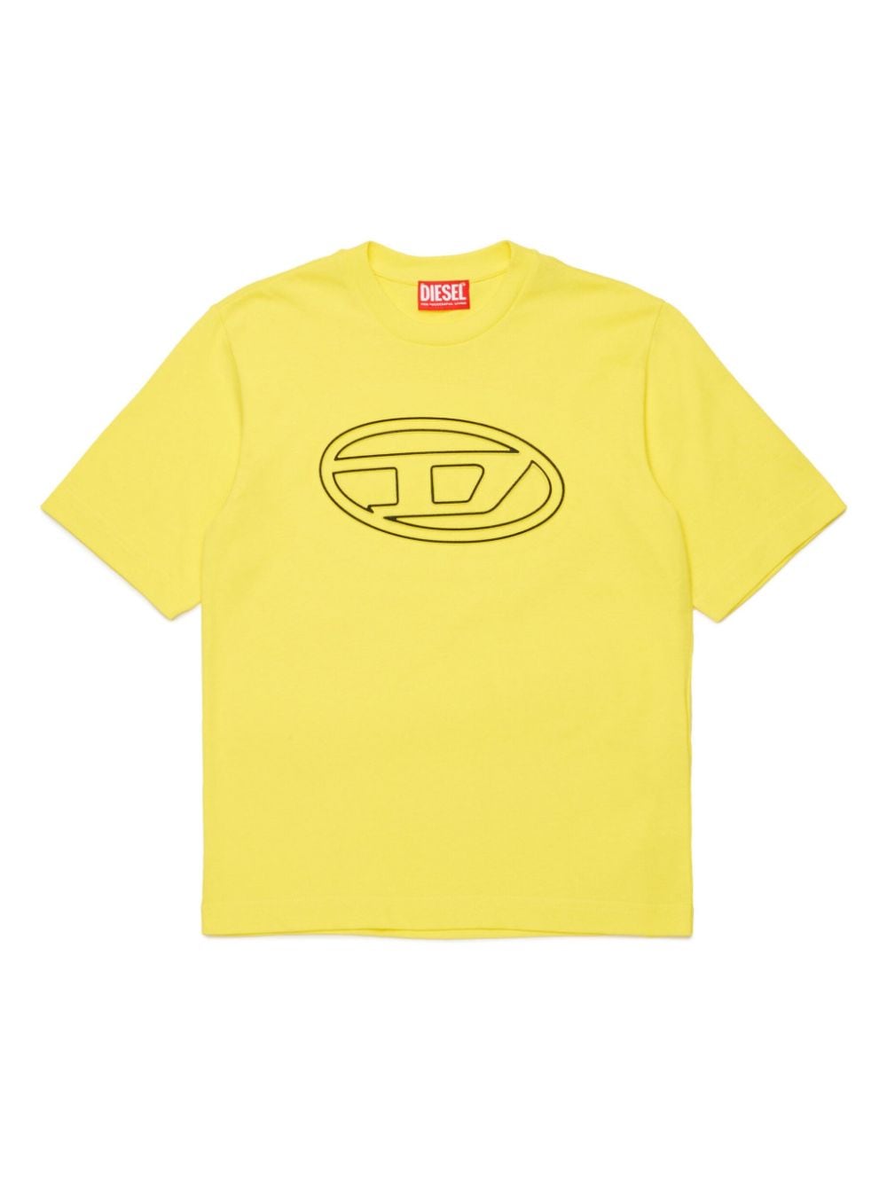 Diesel Kids Oval D logo-print cotton T-shirt - Yellow von Diesel Kids