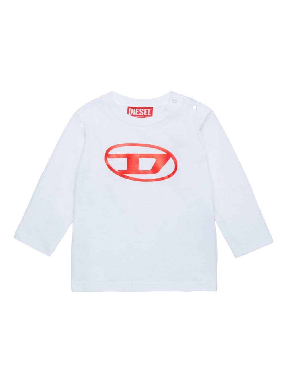 Diesel Kids Oval-D logo t-shirt - White von Diesel Kids