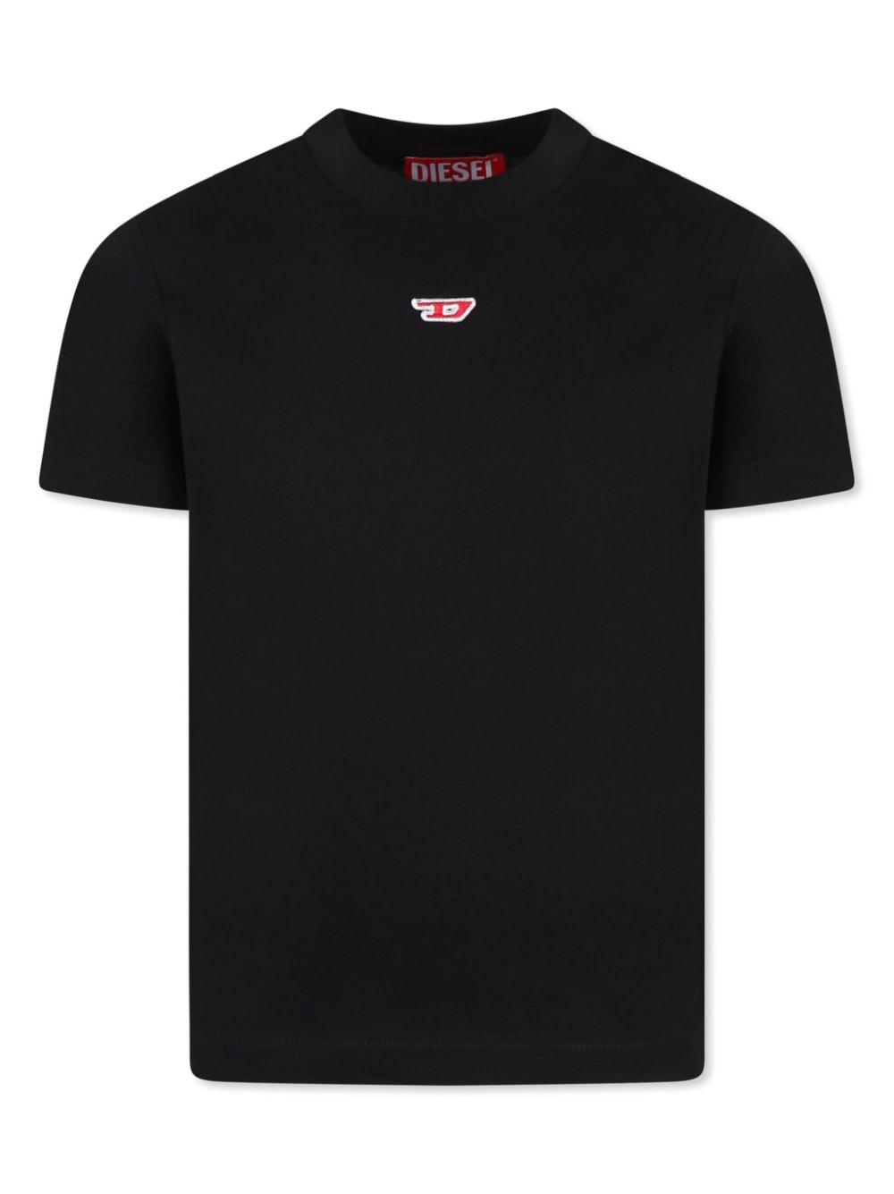 Diesel Kids Oval D-patch T-shirt - Black von Diesel Kids