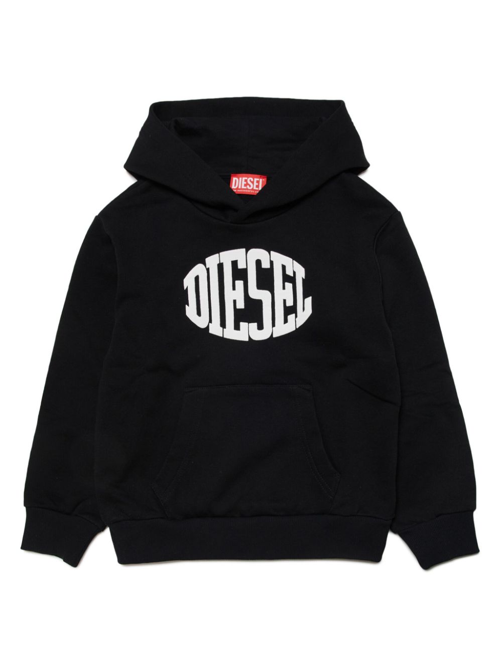 Diesel Kids S-Bolc logo-print hoodie - Black von Diesel Kids