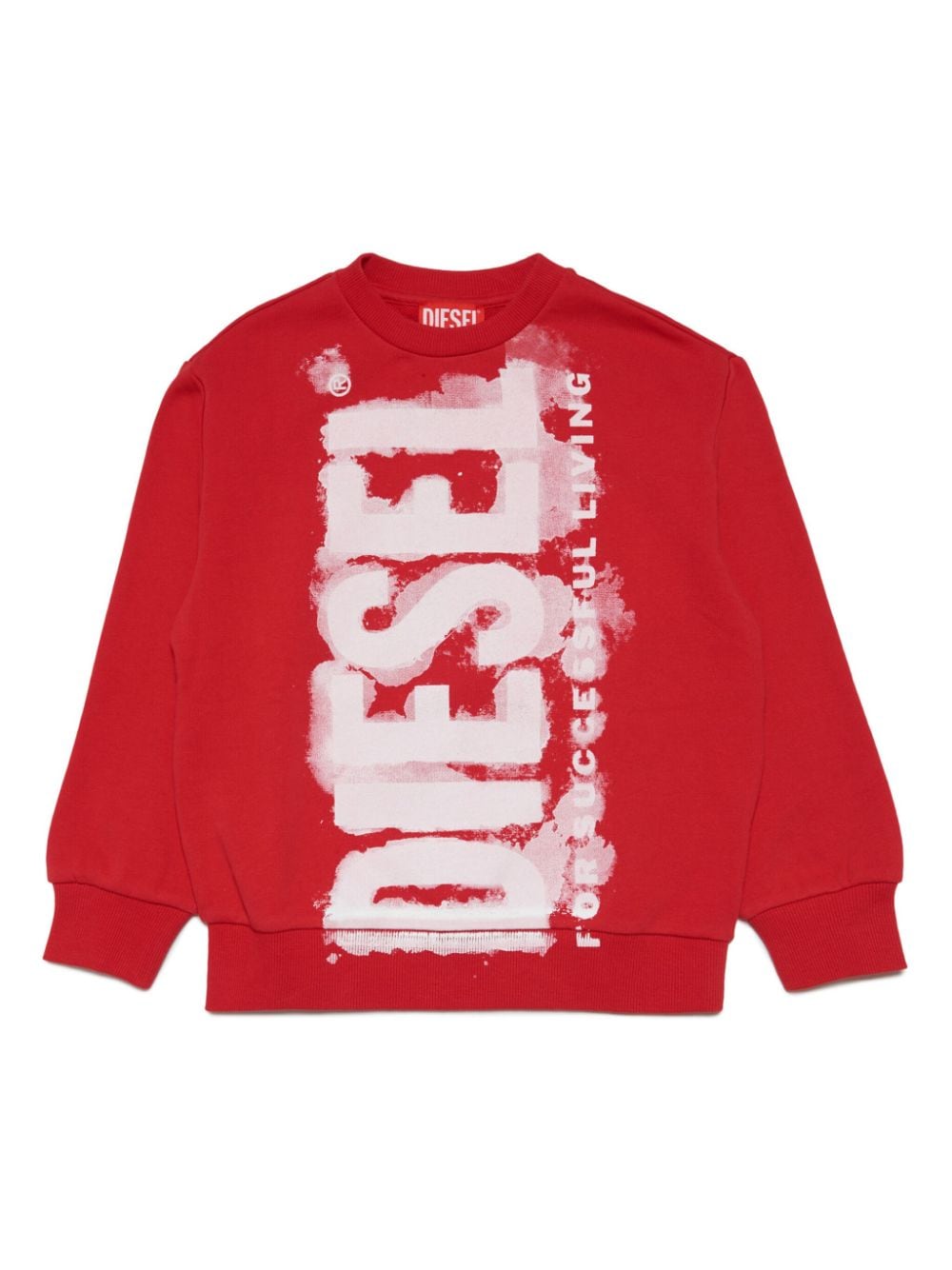 Diesel Kids S-Ginn-E5 cotton sweatshirt - Red von Diesel Kids