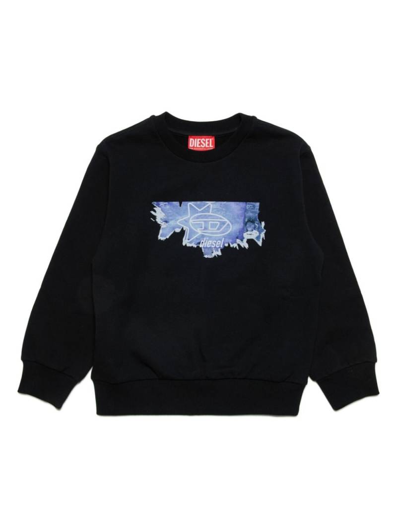 Diesel Kids Sango cotton sweatshirt - Black von Diesel Kids