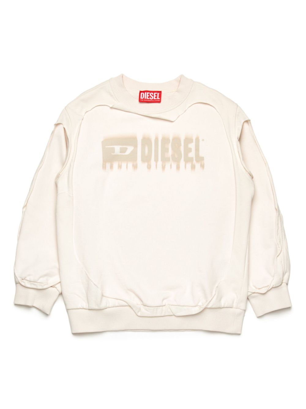 Diesel Kids Sboxtdbl Over long-sleeve T-shirt - Neutrals von Diesel Kids