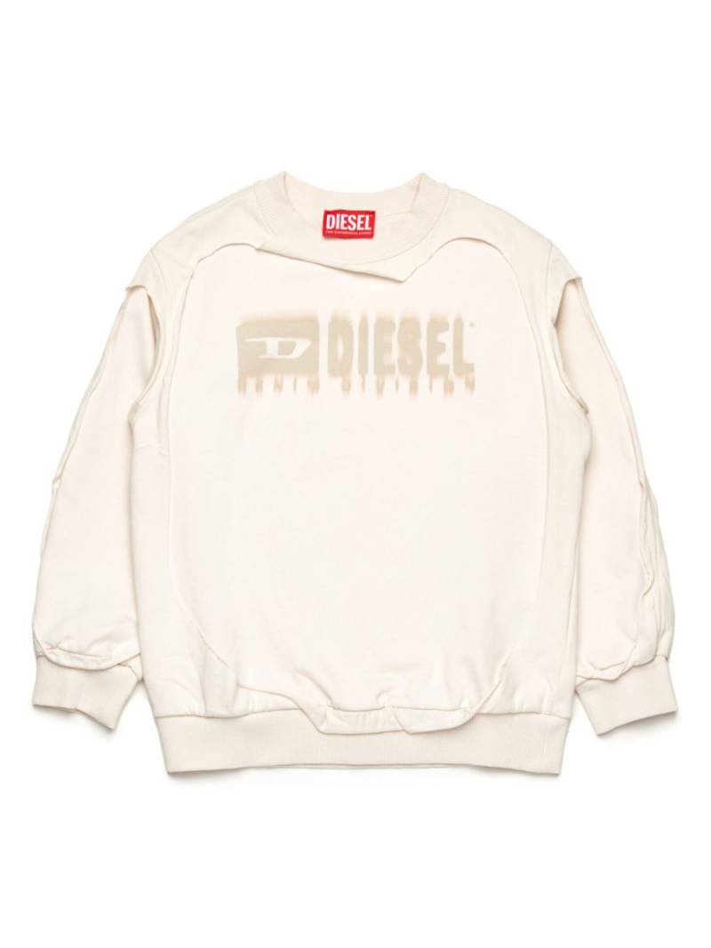 Diesel Kids Sboxtdbl Over long-sleeve T-shirt - Neutrals von Diesel Kids