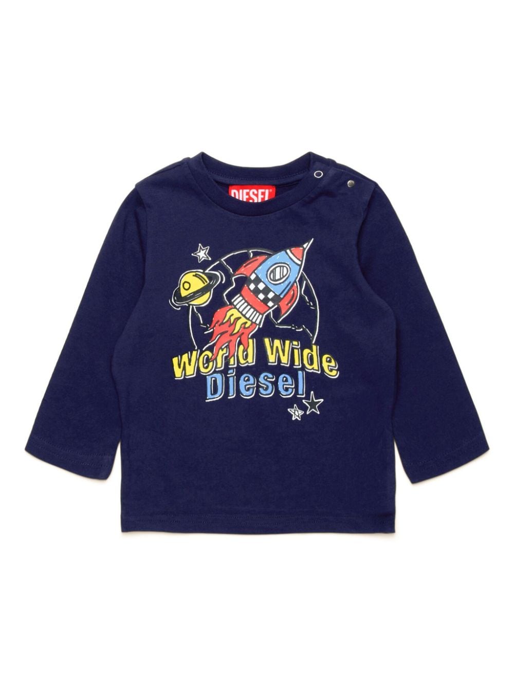 Diesel Kids Space Mission cotton T-shirt - Blue von Diesel Kids