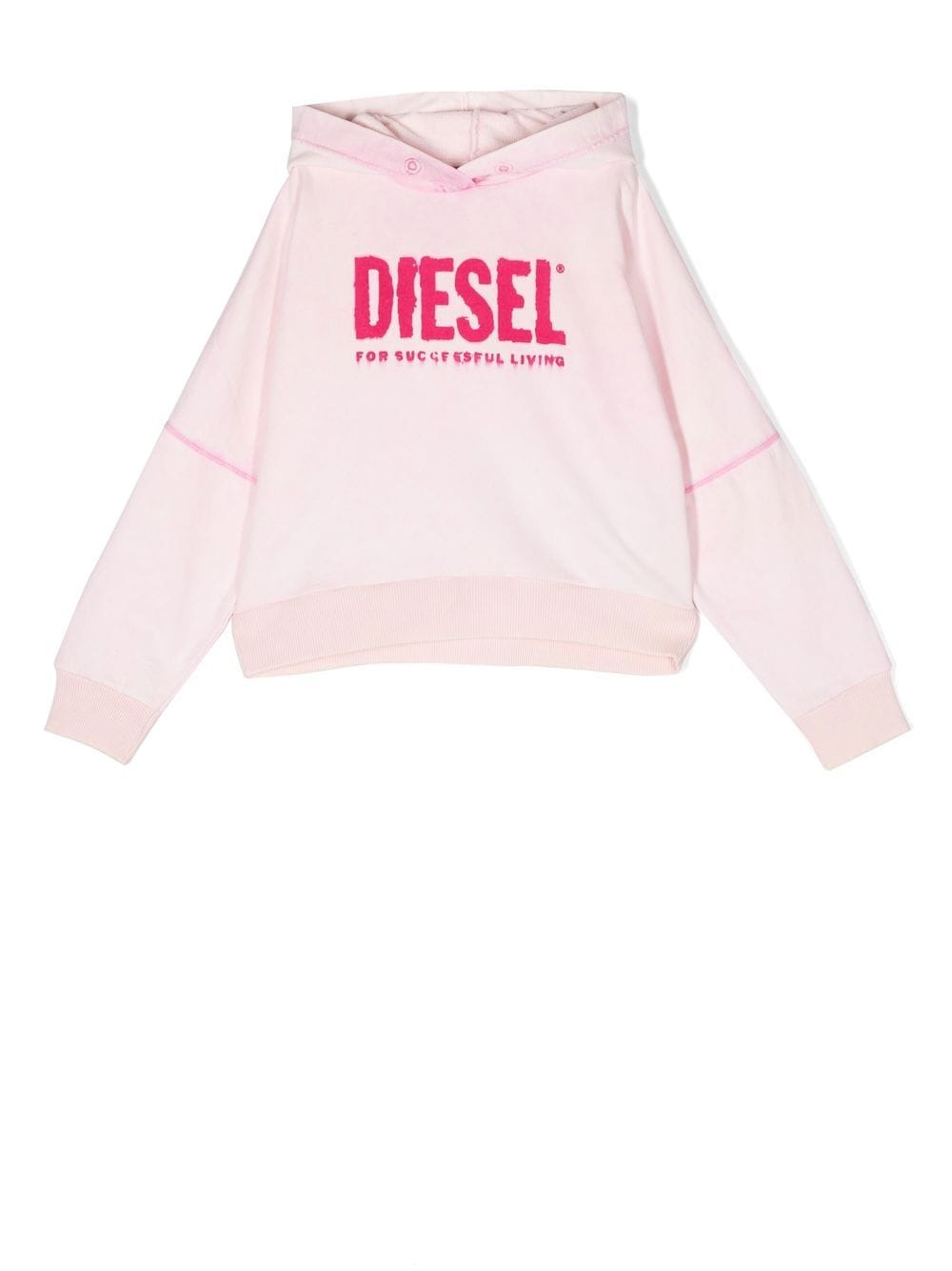 Diesel Kids Squingy logo-print hoodie - Pink von Diesel Kids