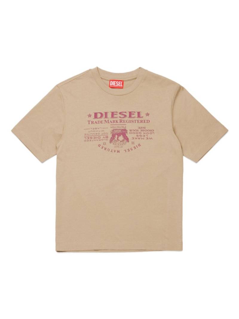 Diesel Kids T-shirt with Jacron print - Neutrals von Diesel Kids