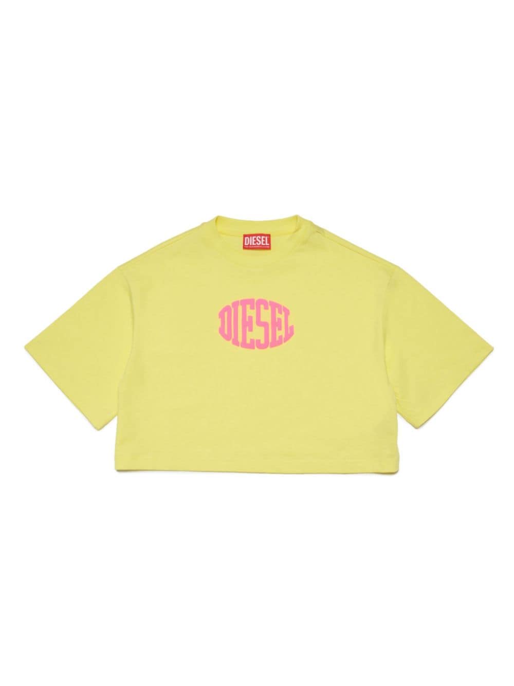 Diesel Kids Tarki logo-print cotton T-shirt - Yellow von Diesel Kids