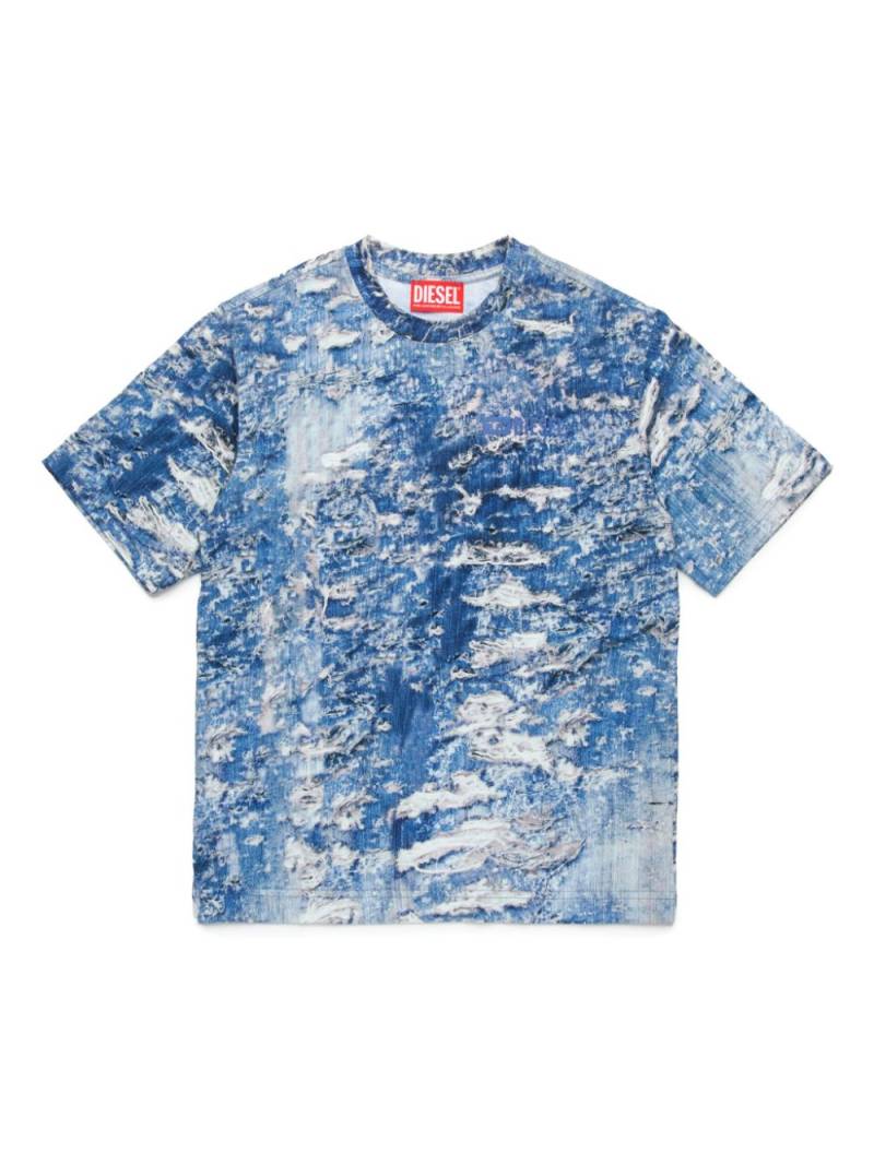 Diesel Kids Tarston Over T-shirt - Blue von Diesel Kids