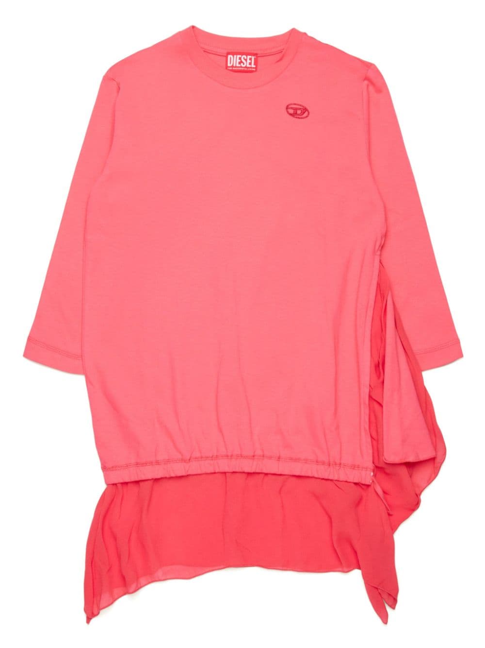 Diesel Kids asymmetric cotton dress - Pink von Diesel Kids