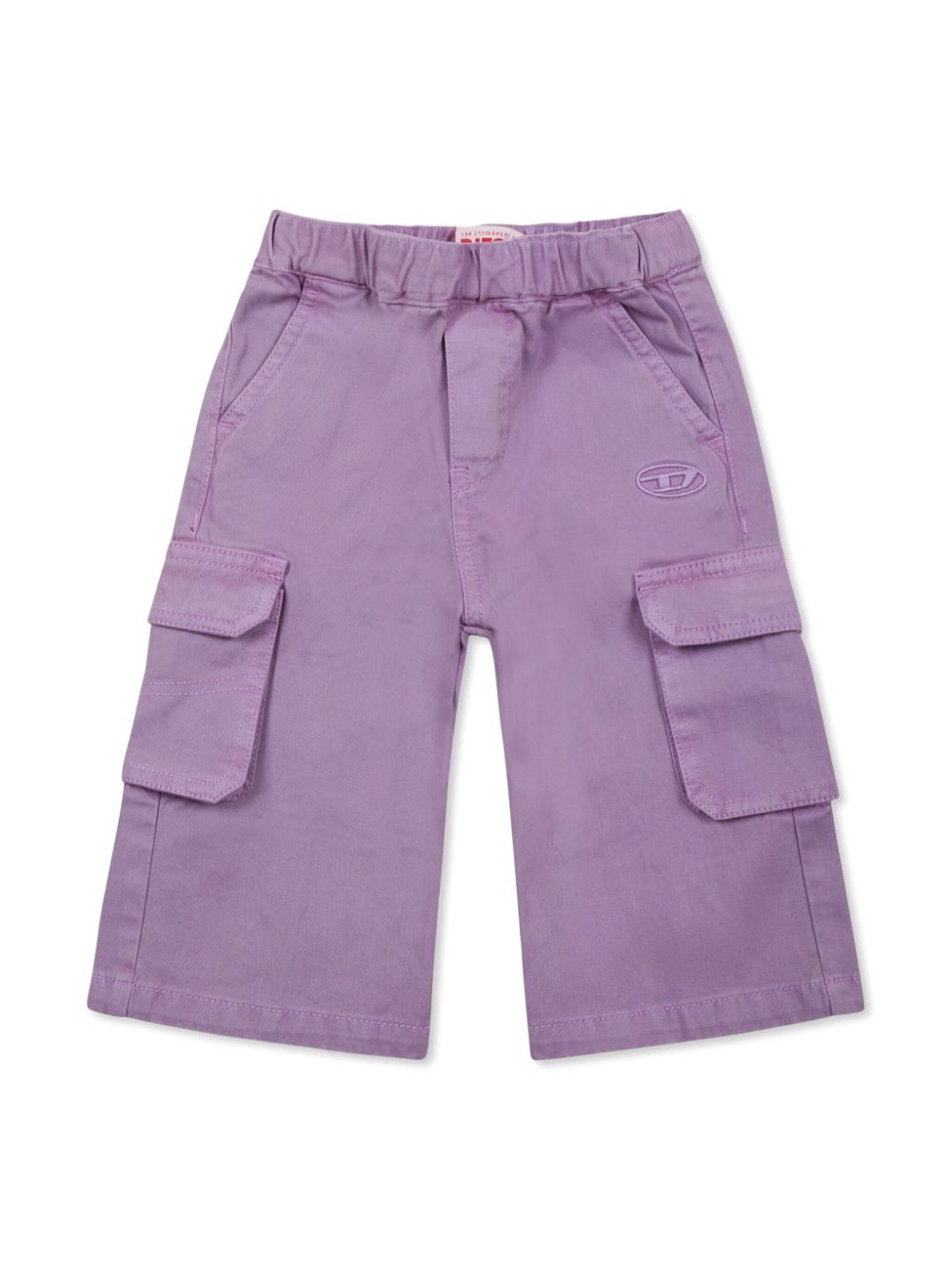 Diesel Kids cotton cargo pants - Purple von Diesel Kids