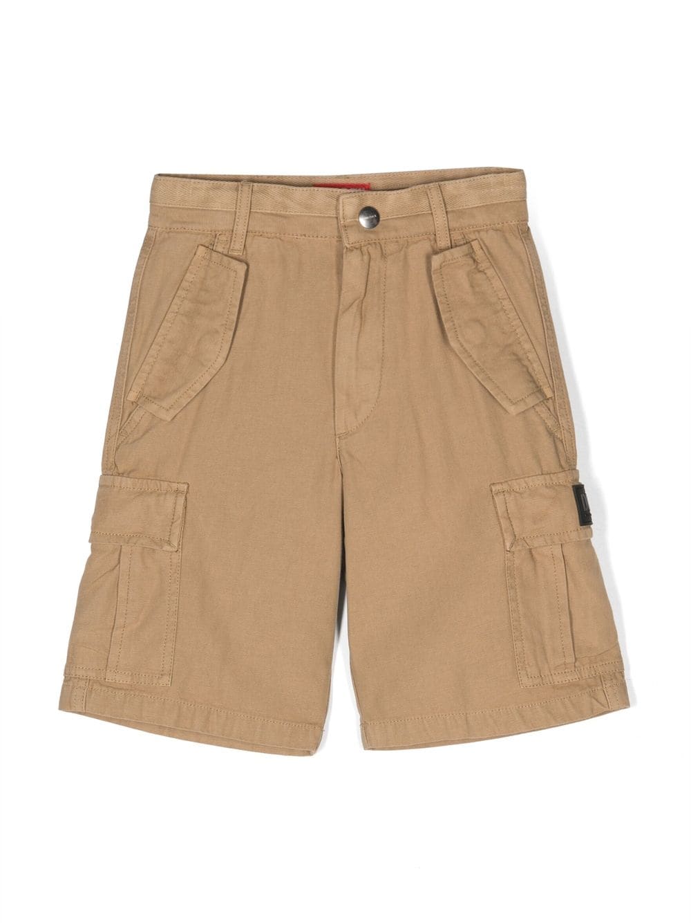 Diesel Kids cotton cargo shorts - Brown von Diesel Kids