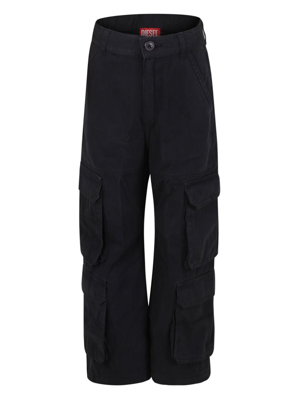 Diesel Kids cotton cargo trousers - Black von Diesel Kids