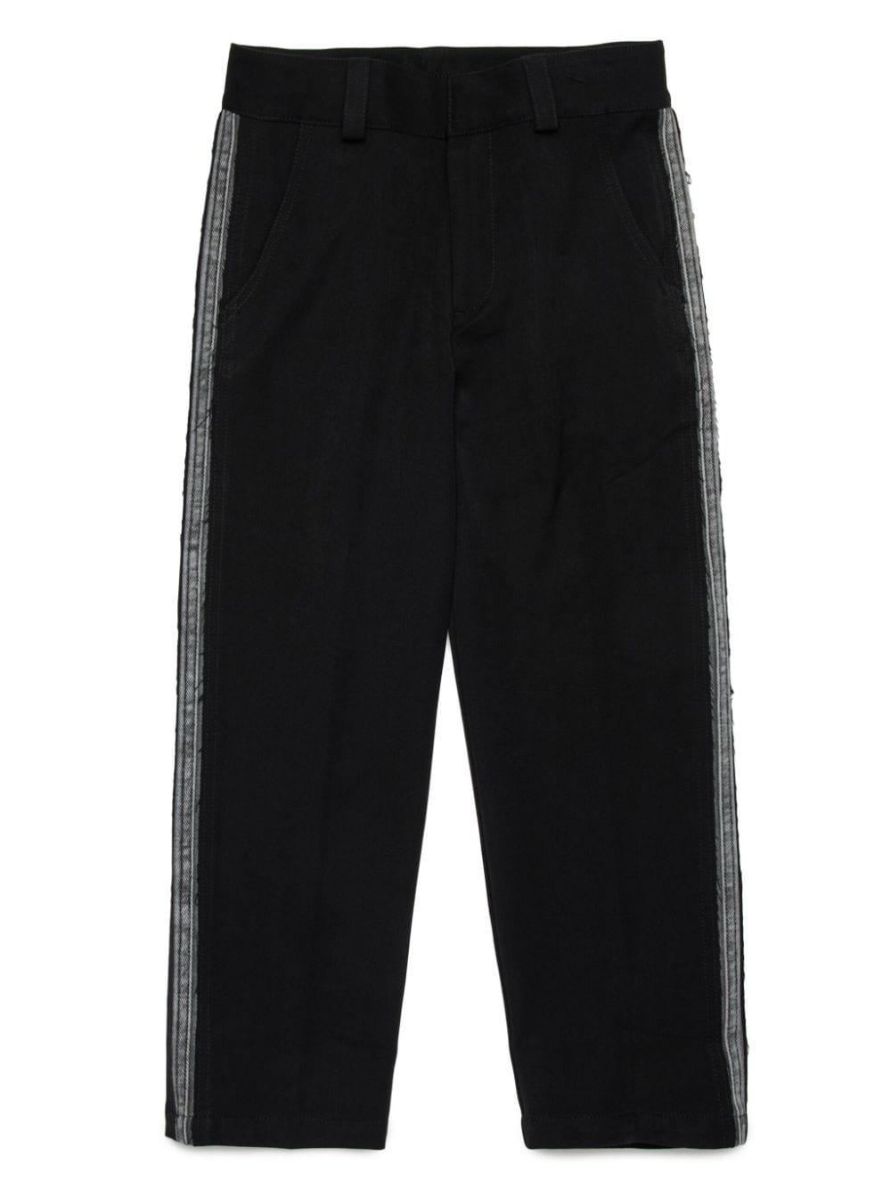 Diesel Kids denim-panelled straight-leg trousers - Black von Diesel Kids