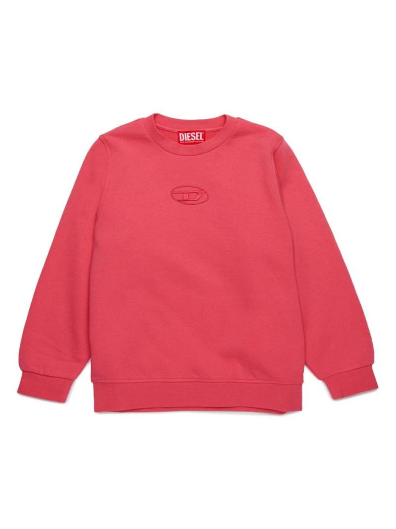 Diesel Kids embroidered-logo cotton sweatshirt von Diesel Kids