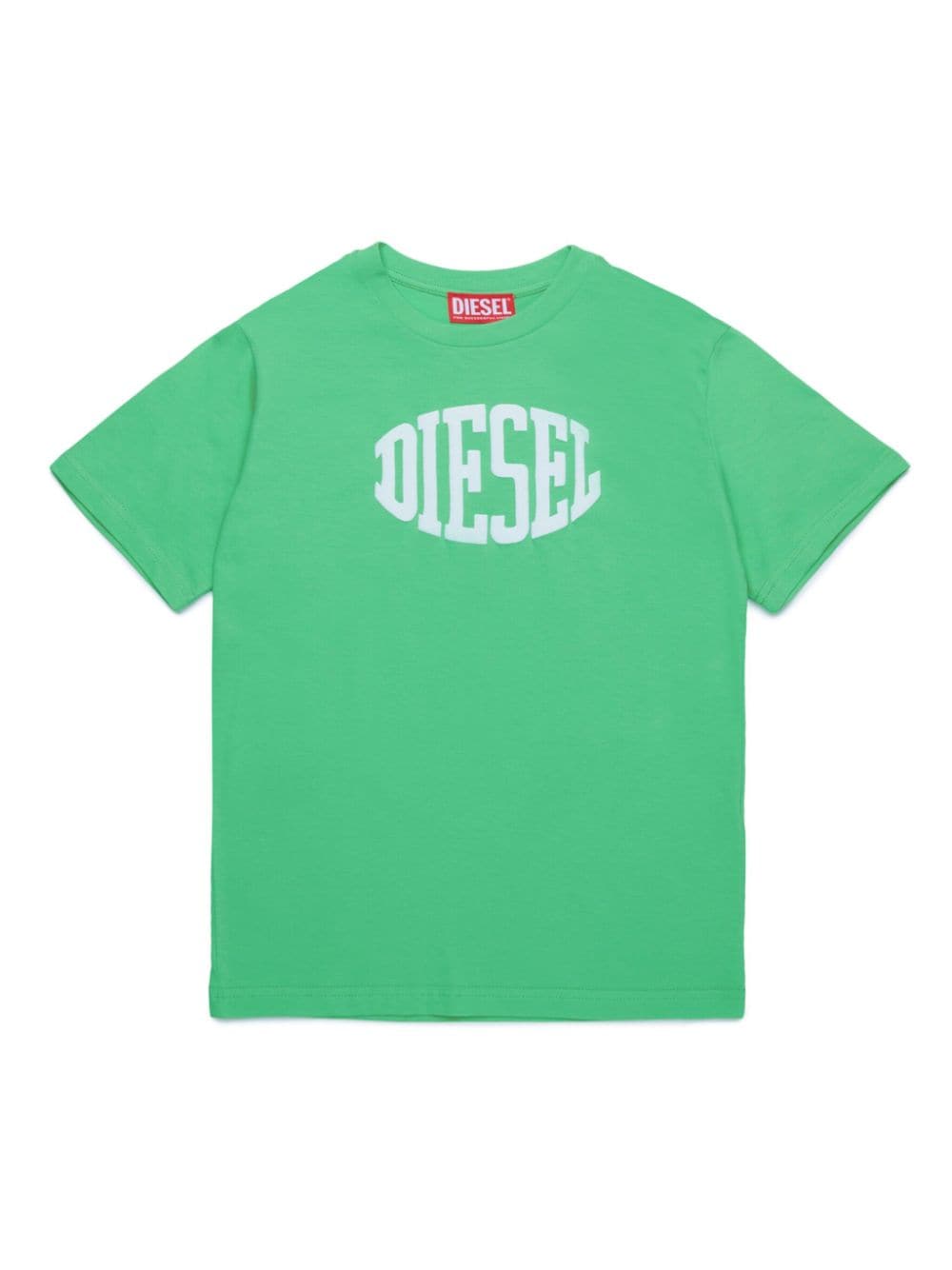 Diesel Kids flocked-logo cotton T-shirt - Green von Diesel Kids