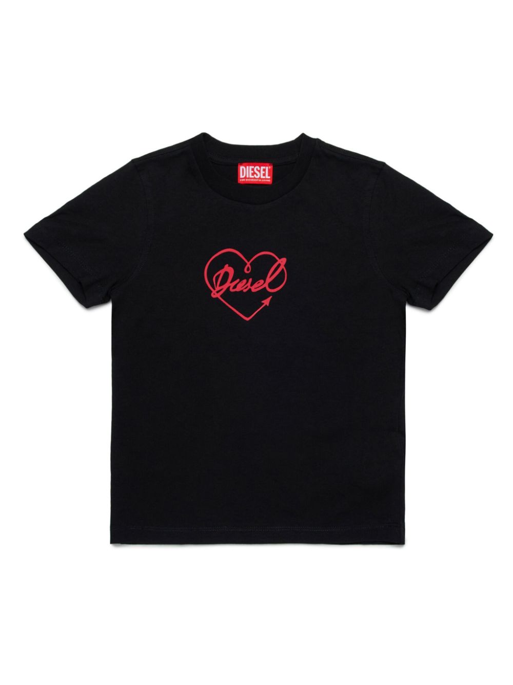 Diesel Kids heart-print cotton T-shirt - Black von Diesel Kids