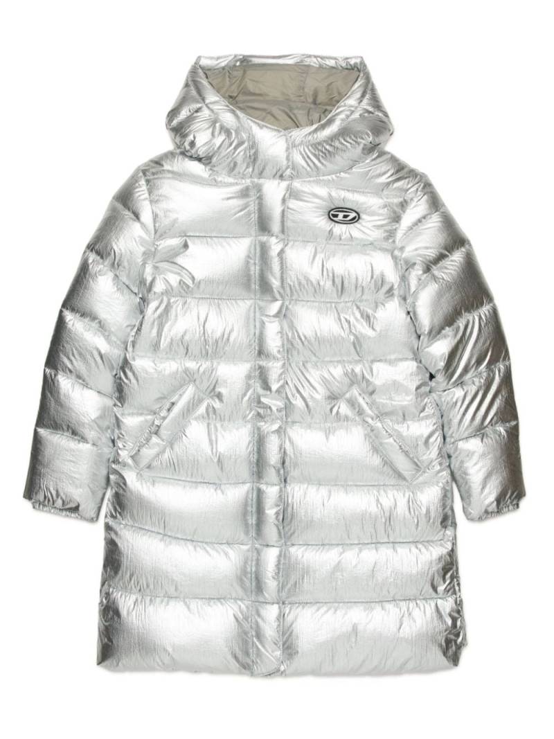 Diesel Kids hooded padded coat - Grey von Diesel Kids