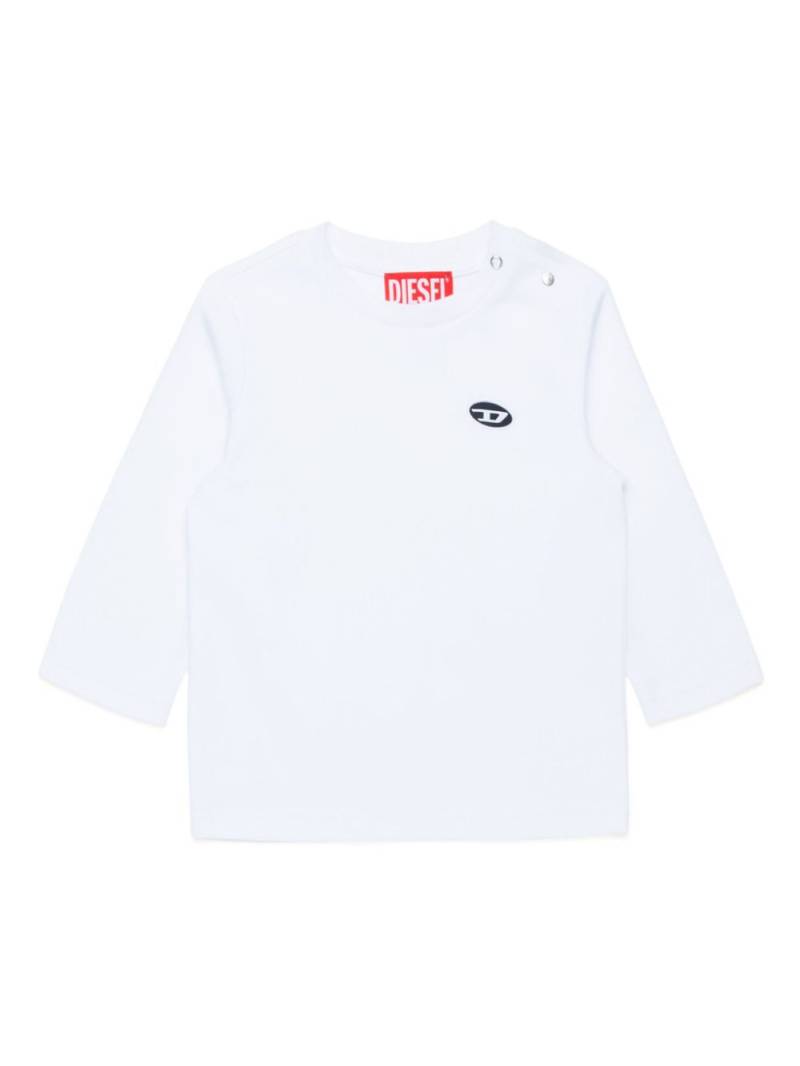 Diesel Kids logo-appliqué T-shirt - White von Diesel Kids