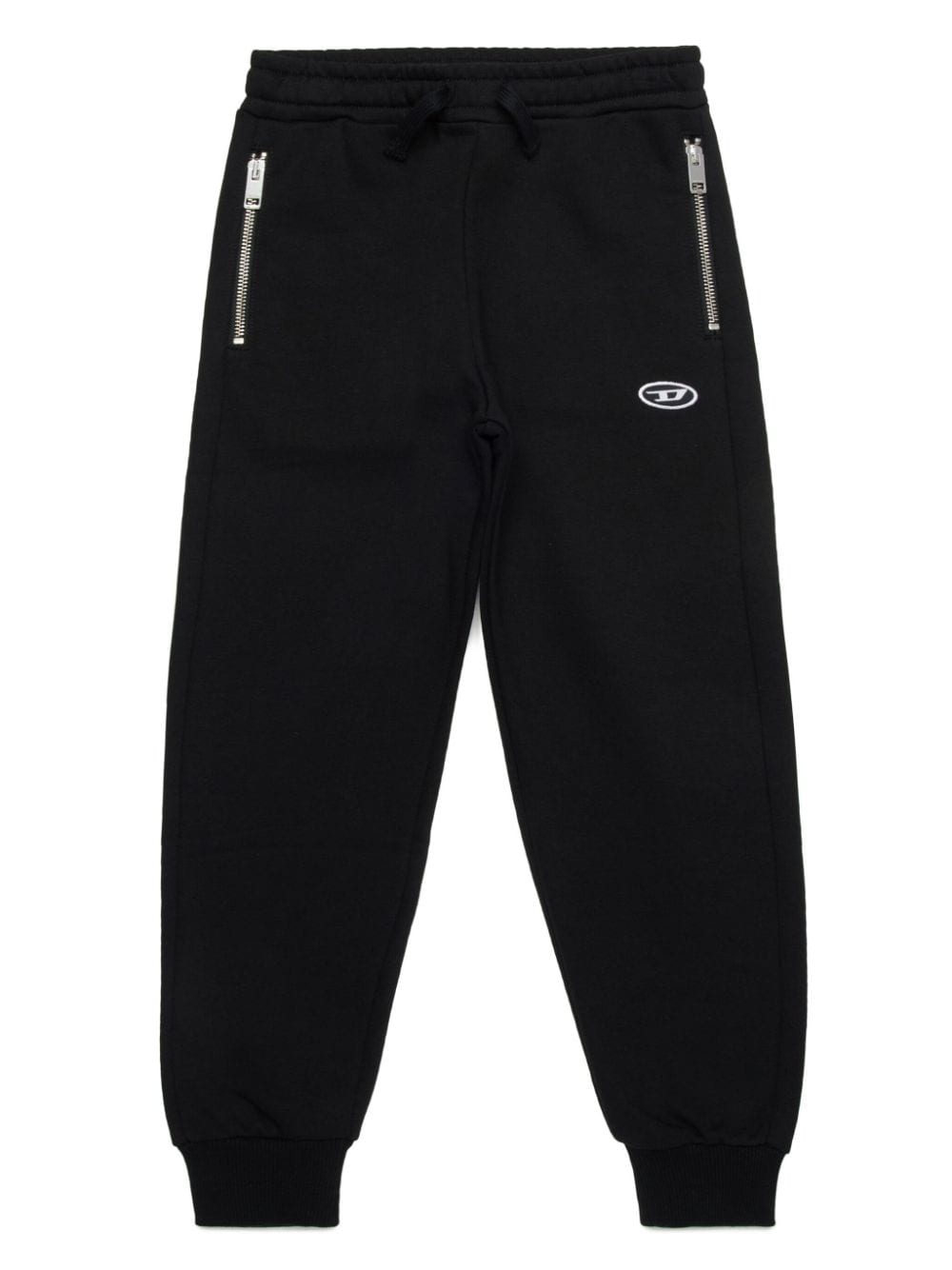 Diesel Kids logo-appliqué cotton track pants - Black von Diesel Kids