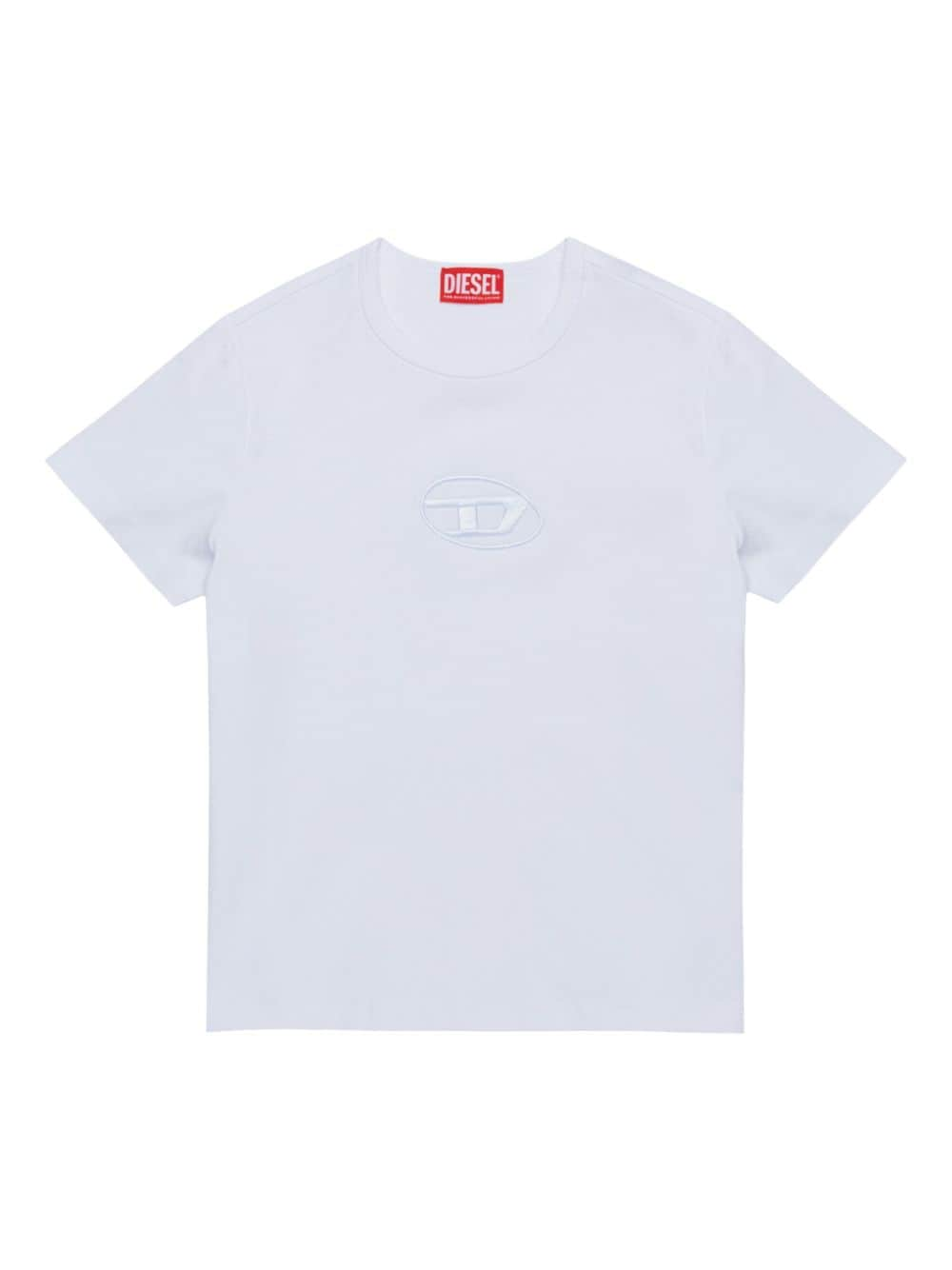 Diesel Kids logo-embroidered T-shirt - White von Diesel Kids