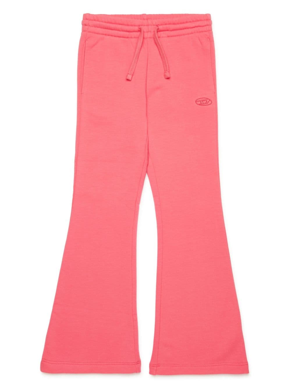 Diesel Kids logo-embroidered fleece bootcut trousers - Pink von Diesel Kids