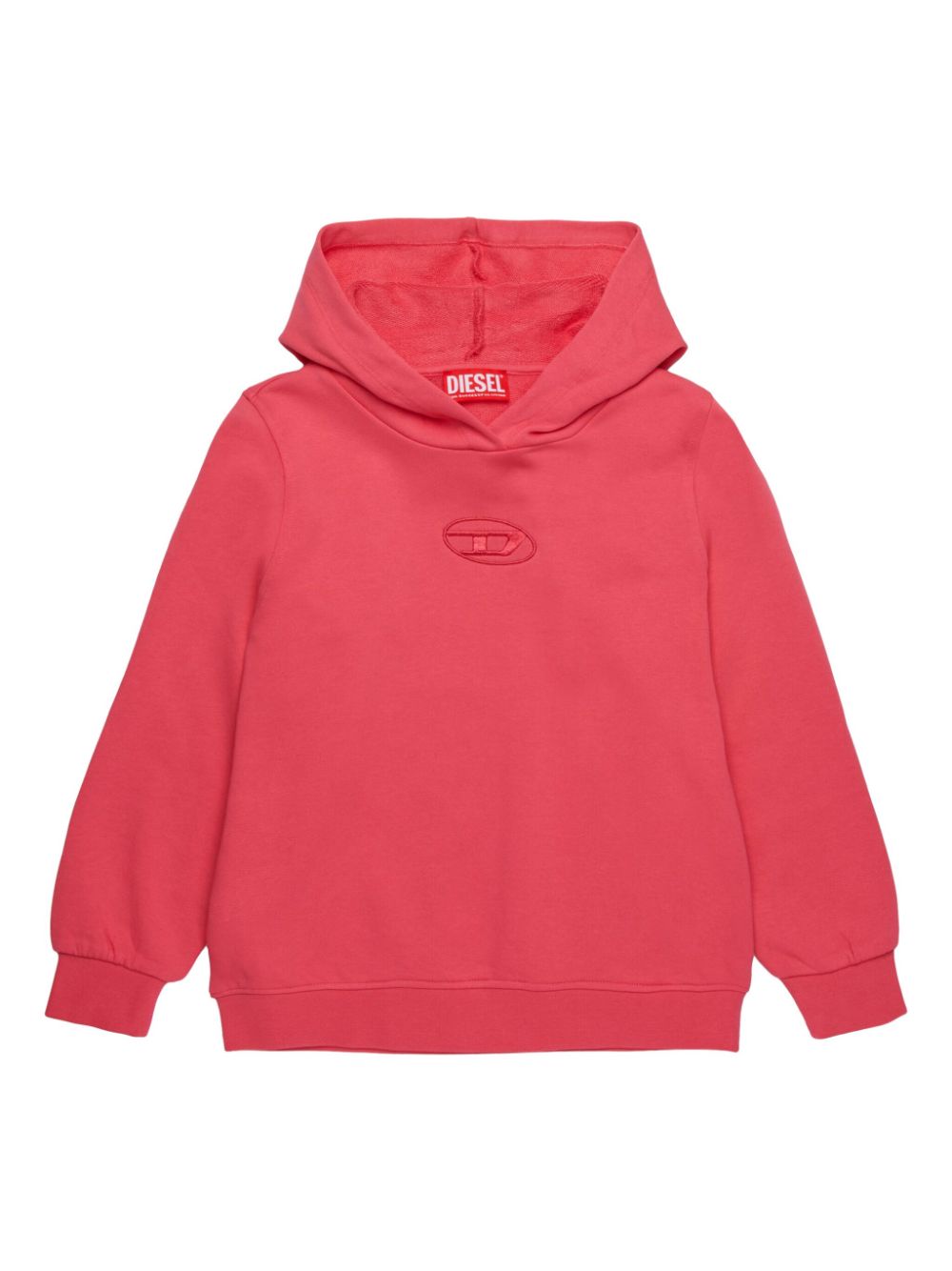 Diesel Kids logo-embroidered hoodie - Pink von Diesel Kids